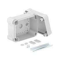 OBO Bettermann X06C R LGR with rail 150x116 light grey empty housing, 2005490