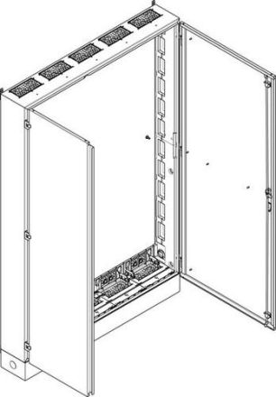 ABN earthed IP54 Br.5 1300x1980x225mm floor standing housing (SE512)