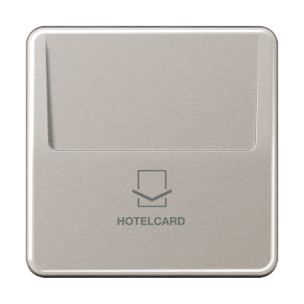 Jung CD590CARDPT-L Hotel card switch (without button insert), CD series, platinum