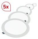 Dotlux 600095 CIRCLEflat 6W 3000K incl. driver PK=5pcs LED ceiling recessed spotlight