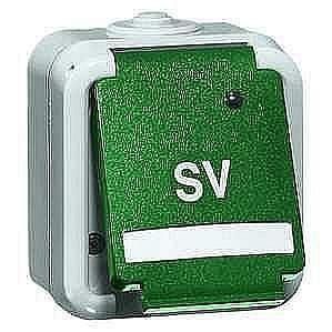 Hochköpper 00803011 D 6620 WAB SV green socket SCHUKO