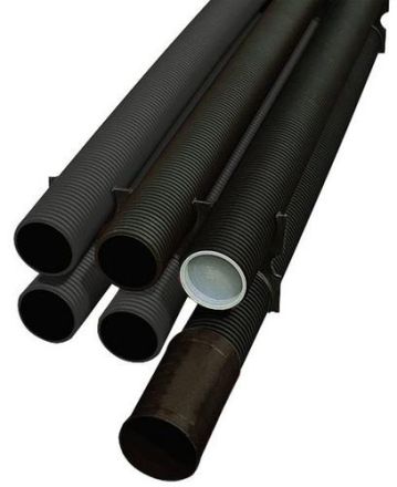 Fränkische Rohrwerke 19021125 Kabuflex DN125 with socket 3m rod cable protection pipe
