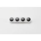 Ritto RGE1276447 button unit 4-way grey-brown (1 piece)