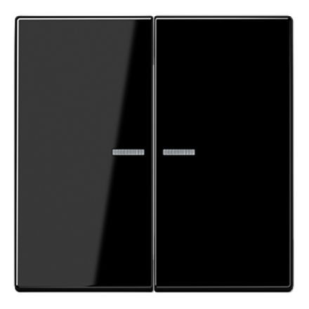 JUNG LS102KO5SW KNX control rocker F10 series LS | 2-fold | black