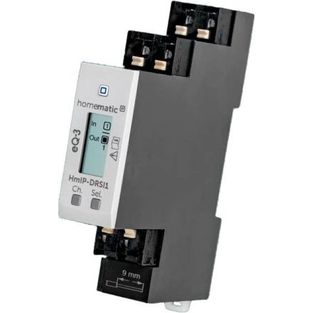 Homematic IP 154684A0 Switching actuator for DIN rail mounting – 1-way (HmIP-DRSI1), relay
