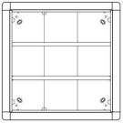 Ritto 1881970 flush-mounted frame 9 module slots, white