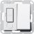 Gira 278503 Fused outlet 13A switchable System 55 pure white