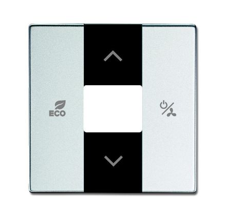 Busch-Jaeger 6235-83 central plate, for room temperature controller, aluminum silver
