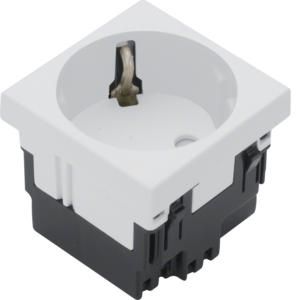 TEHALIT ESR1339010 safety socket 1-way 33G pure white