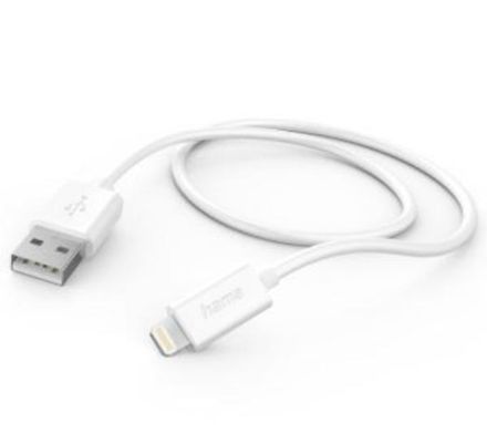 Hama 201579 USB-A - Lightning, 1 m, white USB charging cable