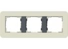 Gira 0213427 cover frame 3f Gira E3 sand/anthracite