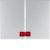 Berker 14377003 rocker switch with red lens aluminum Berker K.5