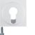 Berker 15076089 Central piece for key switch/button polar white including Berker Q.1/Q.3