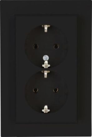 Kopp 929515007 HK07 2-way anthracite SCHUKO socket