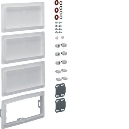 Hager FZ444S connection set univers vertical 4-field QS