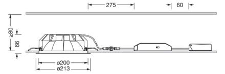 Siteco 51DB15DF42 Lunis 21 XL 18W 2280lm 4000K IP20 v-white LED recessed ceiling spotlight