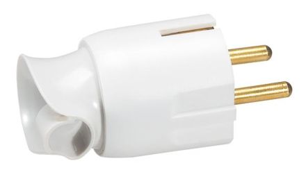 Legrand 050172 plug rotating entry ws, (white)