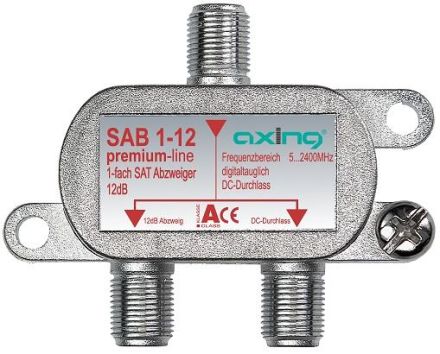 Axing SAB00112 1-way SAT splitter, 12 dB, 5