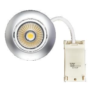Nobile 1867050123 5068 ECO DOB chrome-matt 8W 830 38° dim C LED recessed ceiling spotlight LB23