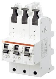 ABB Stotz-Kontakt S751/3-E25, sel. main circuit breaker SHU E-Char.,25kA,25A,3x1P, 2CDS781001R4252