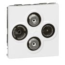 Legrand 78794 TV/R/SAT/SAT socket MOSAIC 2mod white, (white)