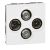 Legrand 78794 TV/R/SAT/SAT socket MOSAIC 2mod white, (white)