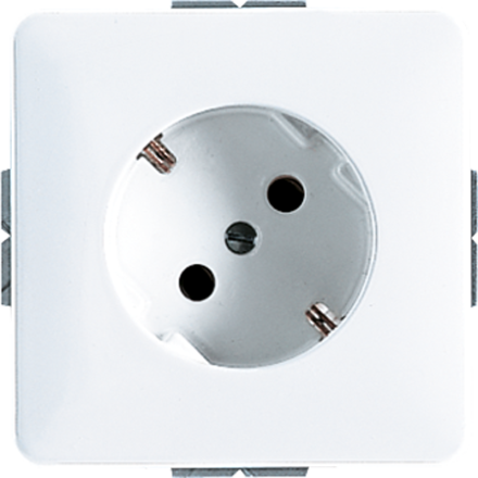 Jung CD520-45WW SCHUKO® socket 45°, 16 A 250 V ~, Duroplast, CD series, alpine white