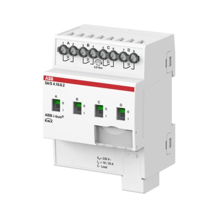 ABB SA/S4.16.6.2 KNX switching actuator with current detection 16 A | 4-way