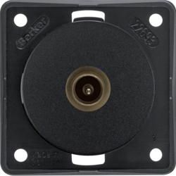 Berker 9451115 antenna junction box TV black, matt Integro inserts