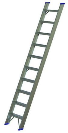 PROTEC.class 05105623 PASAL110 1x10 L:2.48m aluminium step ladder