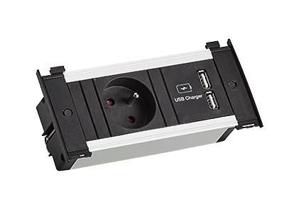 Bachmann 927.254 power strip aluminum KAPSA 0.2m 35° IP20