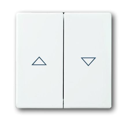 Busch-Jaeger 1785 JA-84 rocker switch, with print studio white