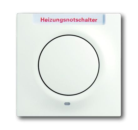 Busch-Jaeger 1789 H-774-101 central plate, with operating button and glow lamp studio white matt