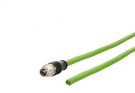 METZ CONNECT M12 connector straight 8-pin X-coded 10m connection cable, 142M2X10100 METZ CONNECT M12 connector straight 8-pin X-coded 10m connection cable, 142M2X10100