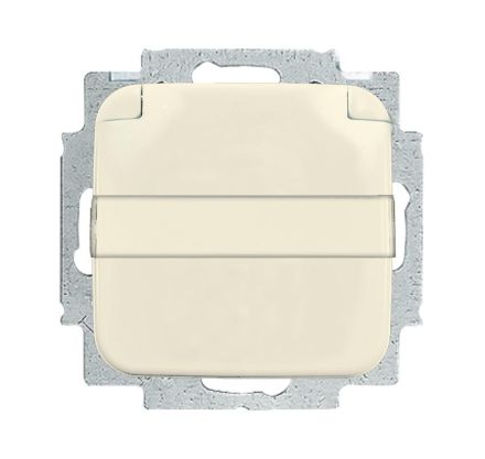 Busch-Jaeger 20 EUKN-212 SCHUKO® socket insert, with hinged lid and labelling field white