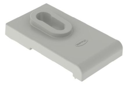 Unex 67812-48 grey RAL7038 U48X halogen-free support fixing