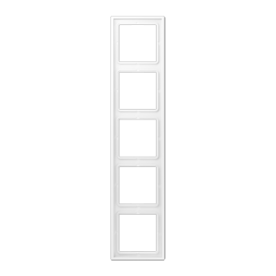 Jung LS985WWM frame 5-way, vertical and horizontal mounting, LS 990, snow white matt