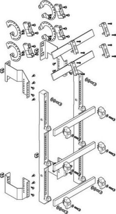 ABN flat 185mm with CU 30x10mm 5-pole 150mm busbar module (MFSC17965)