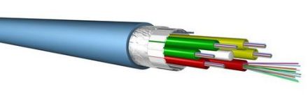 Draka Comteq U-DQ(ZN)BH 2x12G50/125 OM4 5000N fiber optic universal cable / rodent protection