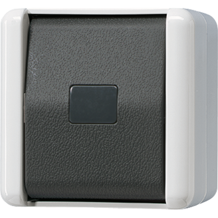 Jung 833-2W button, 2-pin. Changeover contact, 10 A 250 V ~, IP 44, WG 800