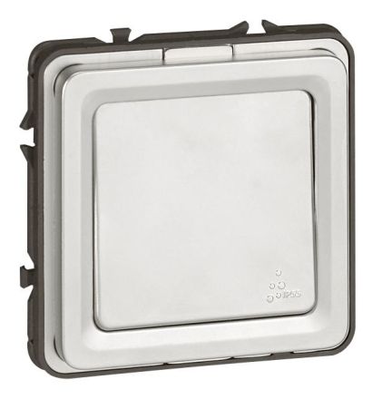 Legrand 077822 switch Soliroc 2-pole not illuminated, (chrome)