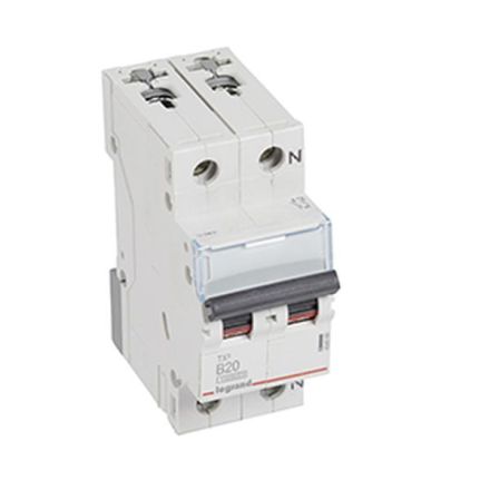 Legrand 404099 Circuit breaker TX3 B20A 1P+N 10KA 2M