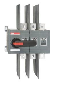 ABB Stotz-Kontakt OT600U03CP, load changeover switch 3-pole 600A with handle and shaft open switching I-0-II/ UL/CSA, 1SCA022785R5320