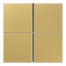 JUNG ME2404TSAC key set F40 series LS | 4-fold | brass classic