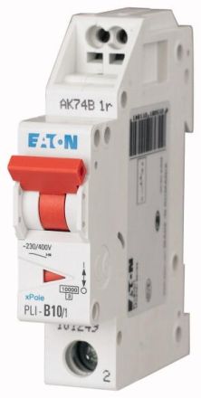 Eaton PLI-C10/1 circuit breaker, 10A, 1p, C-Char , 101256