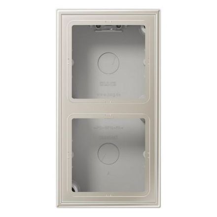 Jung ES2582A-L surface-mounted cap 2-way, LS series, stainless steel