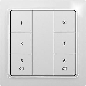 Eltako 30055151 F6T55EB-Keypad-pm polar white matt wireless button