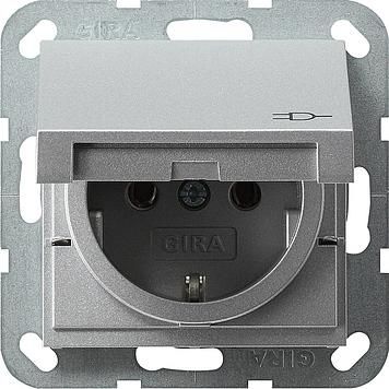 Gira 045426 SCHUKO socket KD System 55 color aluminum