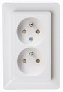 Kopp 927913005 with BS 2-way HK02 arctic white SCHUKO socket