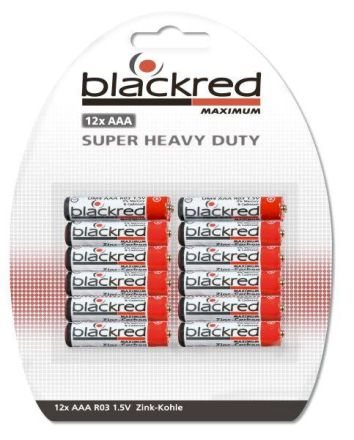 Hückmann 141304 R03 Zinc-Carbon Micro(PK=12pcs.) Battery